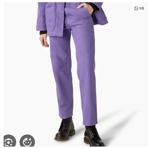 Dickies Women's Straight Leg Jeans in Purple